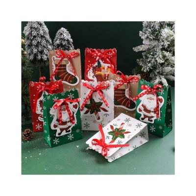 China 230 Gram/M2 Cookies Candies Christmas Paper Party Bags Eco Friendly for sale