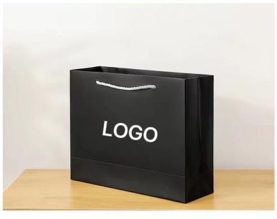 China OEM Luxury Black Paper Jewelry Gift Bags 12x16x7cm To 29x22x9cm for sale