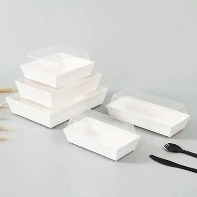 China 28oz To 74oz Food Container Paper Box Pastry Sushi To Go Box for sale