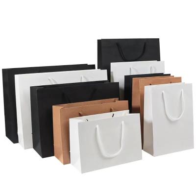 China 17cm To 44cm Height White Craft Shopping Paper Bag Brown Bags With Handles for sale