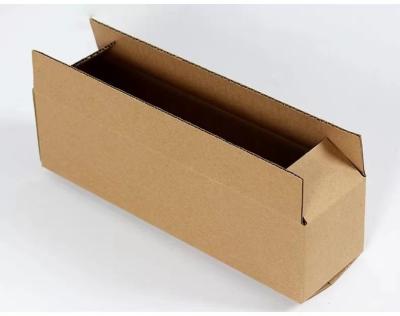 China Cuboid Kraft Paper Corrugated Boxes Furniture Shipping Box 9cmx9cmx27cm for sale