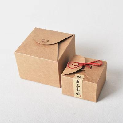 China Soap 350gsm Packaging Kraft Paper Box Recycle Handmade Vintage Cardboard Craft Box for sale