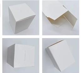 China A planície pequena personalizada reciclou a caixa de bolo 10x10x7 branca da caixa de presente de papel à venda