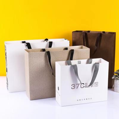 China Marble Paper Bag For Clothing Store for sale