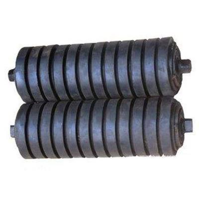China Rubber Disc Conveyor Impact Rollers for sale