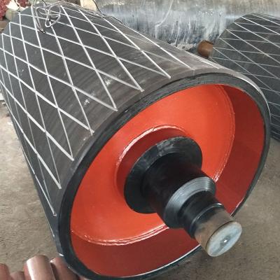 China Self Cleaning 1000T/H Rubber Lagging Pulley For Chemical Plant for sale