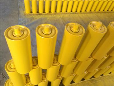 China 1045 Waterproof Conveyor Carrier Roller Hot Galvanized Painting for sale