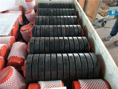China Disc Return 190mm Conveyor Impact Roller With Deep Groove Ball Bearing for sale