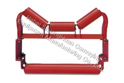 China Corrosion Resistance Self Aligning Carrying Idler Belt Conveyor 45 Degree for sale