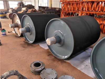 China Smooth Surface 630mm Rubber Lagging Conveyor Pulleys High Safety Factor for sale