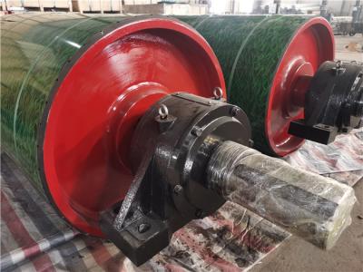 China PVC Coated 300m/Min Conveyor Drive Pulley Double Strips Return Roller for sale