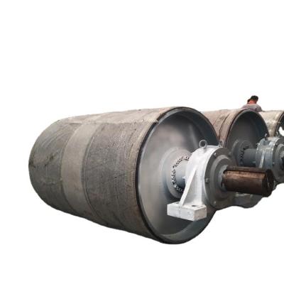 China 160mm Rubber Lagging Conveyor Drive Pulley For Mining for sale
