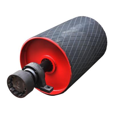 China Ss Gb Rubber Lagging Belt Conveyor Drum Pulley  For Conveyor System for sale