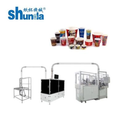 中国 青 45 - 50 の PC/茶およびコーヒー カップのための機械を作る最低の自動紙コップ機械熱い飲み物のコップの紙コップ 販売のため