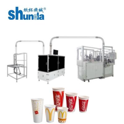 China Hot And Cold Drinks Automatic Paper Cup Machine 135 - 450 Gram 3.4 Tons for sale