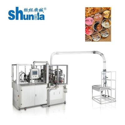 China Disposable Juice / Ice Cream Cup Making Machine With Ultrasonic Heating System for sale