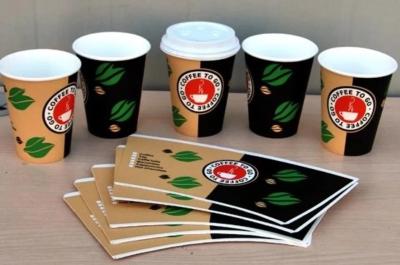 Китай Лист Eco чашки бумаги с покрытием PE определите/двойника - подгонянное содружественное продается