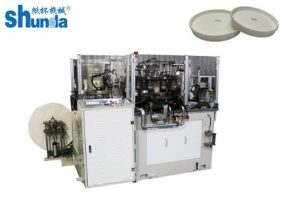China Automatische stapelbare Papierdeckel-Hochgeschwindigkeitsmaschine für Papierschale mit Pe-/Plapapier zu verkaufen