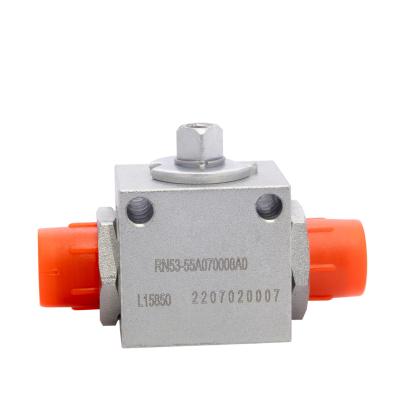 China Thread Straight Hydraulic Ball Valve High Pressure Cut-Off Valves for sale