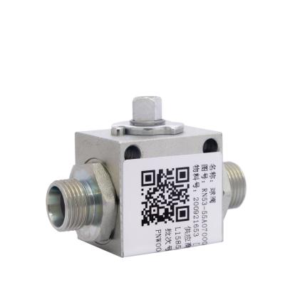 China High Pressure Hydraulic Cut-Off Valve Straight Customized Ball Valve 3 way for sale