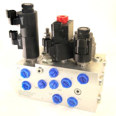 China OEM hydraulic Solenoid Valve Bank With Manifold Parallel Valve Group for sale