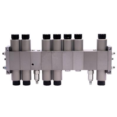 China Proportional Hydraulic Solenoid Manifold Modular solenoid Manifold Flow Valve for sale