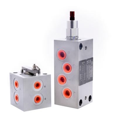 China 8 Way 2 Position Hydraulic Solenoid Valve Electric Steel Body Material for sale