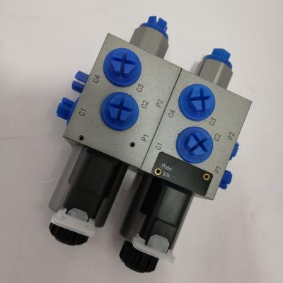 China 315Bar Industrial Hydraulic Valve 6 Way 2 Position Double Solenoid Valve for sale