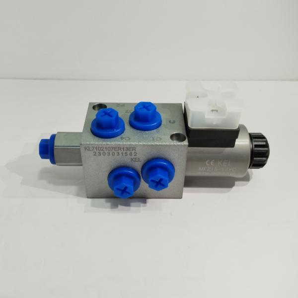 Quality Hydraulic Electrical On Off Solenoid Valve 2 Position 6 Way Steel Iron Body for sale