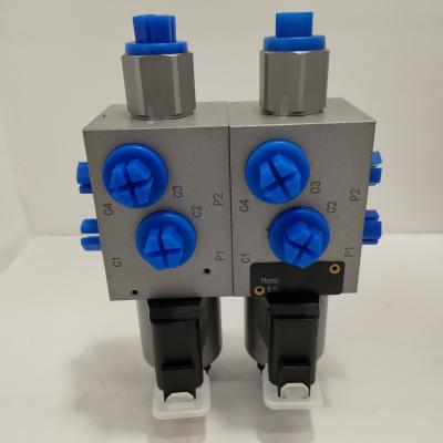 China 36W Electric Hydraulic Solenoid Valve 12v 6 Way 2 Position Double Valve for sale