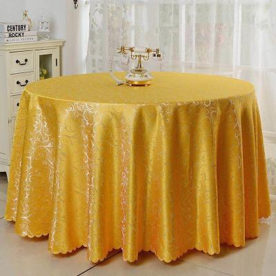 China OEM Made Yellow Purplish Red Round Table Cover for any size Tables for sale
