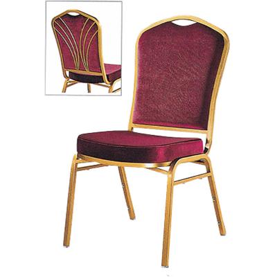 China YLX-6074 Golden Aluminium/Steel Oil Painting Purple Church Banquet Chair for sale