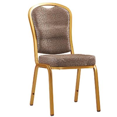 China YLX-6077 Golden Aluminium/Steel Oil Painting Tube Banquet Dining Chair for Hotel for sale