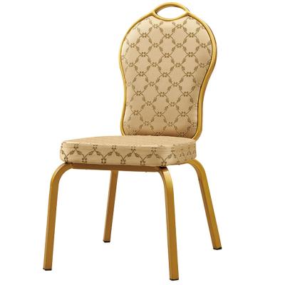 China YLX-6078 Golden Aluminium/Steel Rocking Banquet Dining Chair for Restaurant for sale