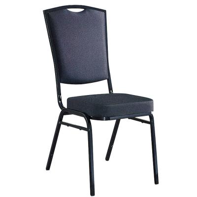 China YLX-6079 Black Aluminium/Steel Square Back Banquet Dining Chair for Restaurant for sale