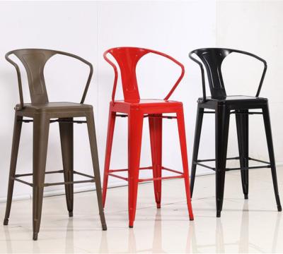 China YLX-1106 Aluminium/Steel Loft Style High Leg Dining Barstool Chair for Drinking Bar for sale