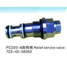 China PC220-6 Válvula de alivio principal de excavadora 723-40-56302 Válvula de servicio principal en venta