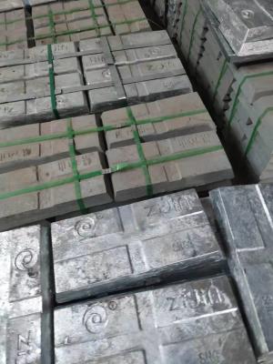 China High Purity Pure Zinc Ingot , 99.995% Ingot Of Zinc Bar for sale