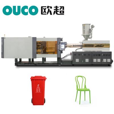 Κίνα Μεγάλη οριζόντια εξατομικεύσιμη σχηματοποίηση εγχύσεων OUCO μηχανή-600Ton που αφιερώνεται στην παραγωγή των κάδων προς πώληση