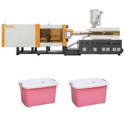 中国 Ouco 480t Hydraulic Servo Plastic Storage Box Injection Molding Machine Save Electricity And Materials 販売のため