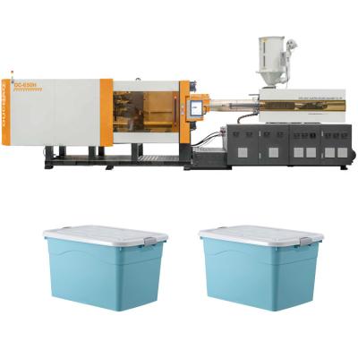 China OUCO 650T Energy Saving Hydraulic Servo High-Capacity Toy Doll Storage Plastic Box Injection Molding Machine for sale
