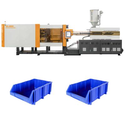 China OUCO 400T High Output Hydraulic Servo Small Accessories Plastic Warehouse Storage Box Injection Molding Machine for sale