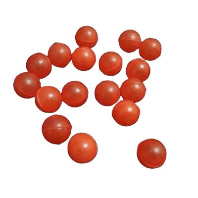China Good resistance and chemical resistanc density less than water ready to ship 15mm red color pp polypropylene plastic hollow ball for floating balls for sale
