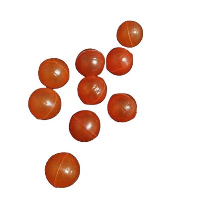 China Good resistance and chemical resistanc density less than water ready to ship red color 20mm pp polypropylene plastic hollow balls for floating ball for sale