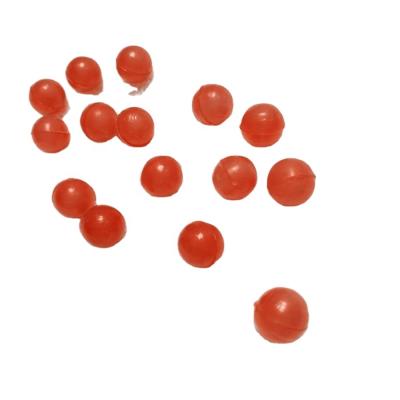 China Good resistance and chemical resistanc density less than water ready to ship red color 12mm pp polypropylene plastic hollow balls for floating ball for sale