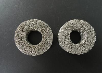 China Compressed Knitted Wire Mesh Filter Rings 30mm Monel Wire Mesh for sale