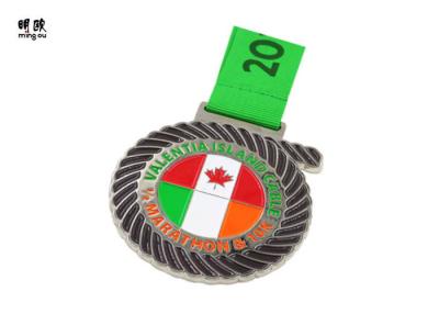 China Medallas de encargo del premio del diseño de Canadá que hacen publicidad de uso con la cinta impresa azul en venta
