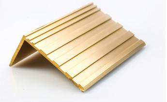 China C38500 6m Length Solid Brass Stair Nosing Anti Skid For Interior And Outside for sale