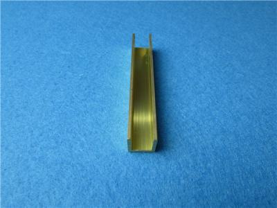 China Water Resistant Brass U Profile , C3800 U Shaped Channel Metal for sale
