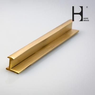 China Anti Moisture 58%Cu Brass Floor Embedded T Sheet With GB/T 1804-2000 Standard for sale